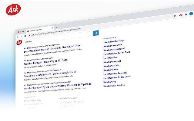 Ask Search for Chrome  from Chrome web store to be run with OffiDocs Chromium online