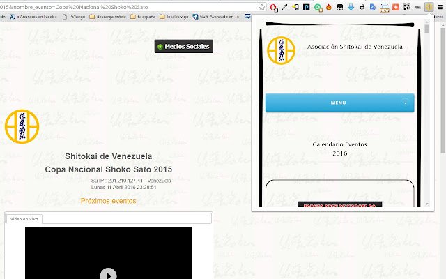 Asociación Shitokai de Venezuela  from Chrome web store to be run with OffiDocs Chromium online