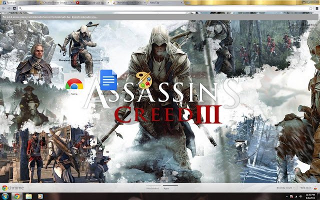 Assassins Creed III Theme  from Chrome web store to be run with OffiDocs Chromium online