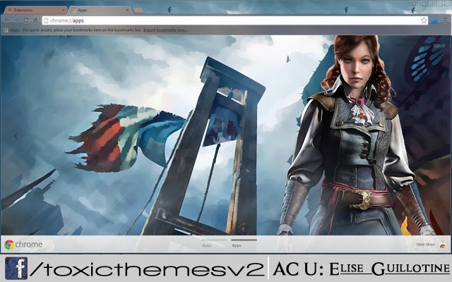 Assassins Creed Unity Elise Guillotine din magazinul web Chrome va fi rulat cu OffiDocs Chromium online