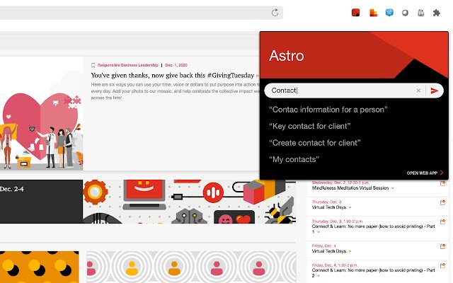 Astro  from Chrome web store to be run with OffiDocs Chromium online