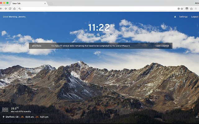 Athena New Tab Extension  from Chrome web store to be run with OffiDocs Chromium online