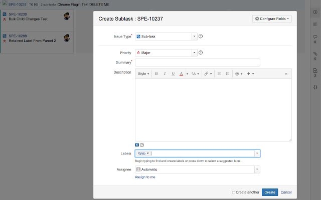 Atlassian Agile SubTask Label Helper  from Chrome web store to be run with OffiDocs Chromium online