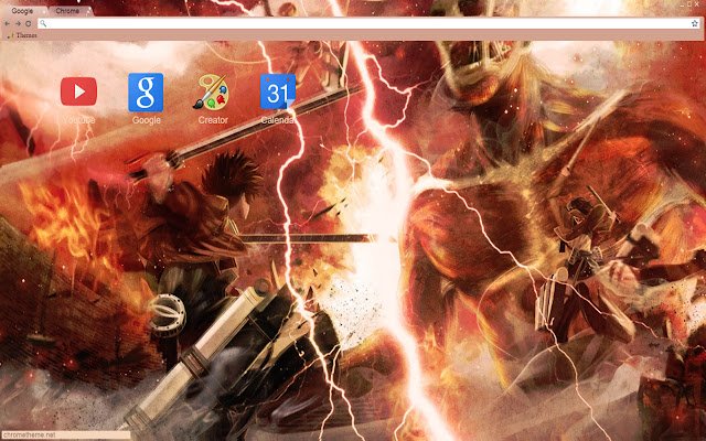 Attack on Titans Fighting theme 1366x768  from Chrome web store to be run with OffiDocs Chromium online