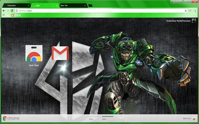 Autobot Crosshairs CorvetteTransformers  from Chrome web store to be run with OffiDocs Chromium online