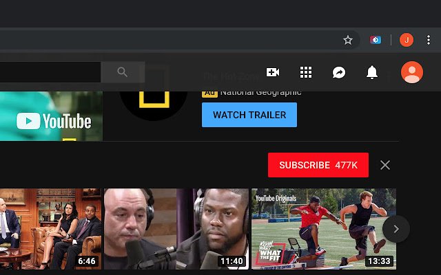 Auto Dark for YouTube™  from Chrome web store to be run with OffiDocs Chromium online