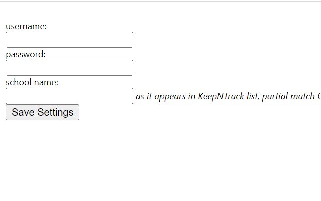 Auto Login KeepnTrack  from Chrome web store to be run with OffiDocs Chromium online