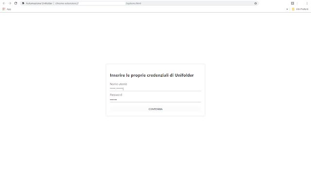 Automazione Unifolder  from Chrome web store to be run with OffiDocs Chromium online