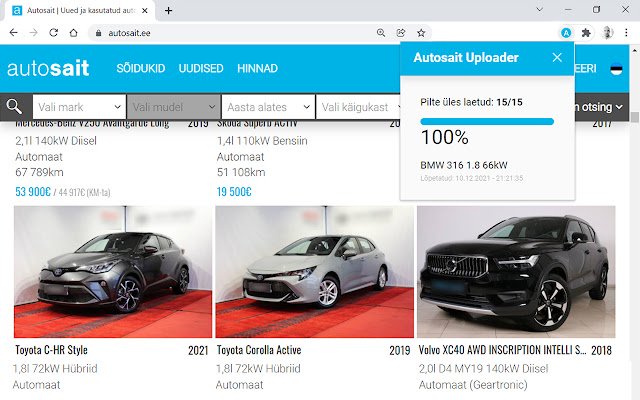 Autosait Uploader  from Chrome web store to be run with OffiDocs Chromium online