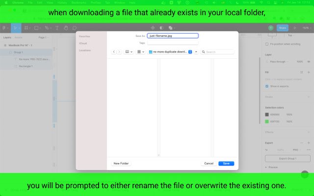 Avoid Duplicate Downloads  from Chrome web store to be run with OffiDocs Chromium online