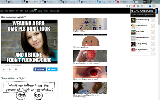 NIESAMOWITE 9GAG ze sklepu internetowego Chrome do uruchomienia z OffiDocs Chromium online