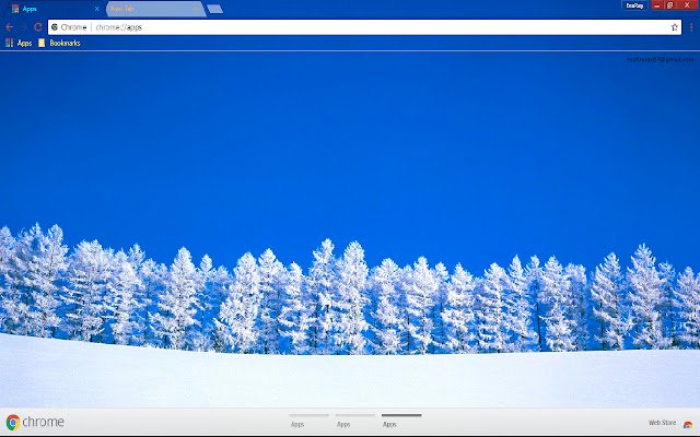 Azure Blue Sky Snow Winter  from Chrome web store to be run with OffiDocs Chromium online