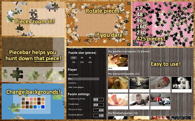 Babies Jigsaw Puzzles  from Chrome web store to be run with OffiDocs Chromium online