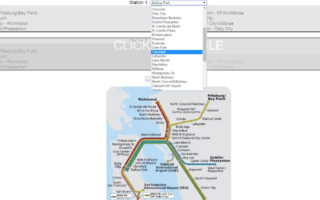 Bart Commuter  from Chrome web store to be run with OffiDocs Chromium online