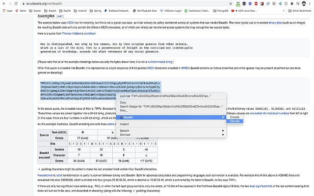 Base64 Codec  from Chrome web store to be run with OffiDocs Chromium online