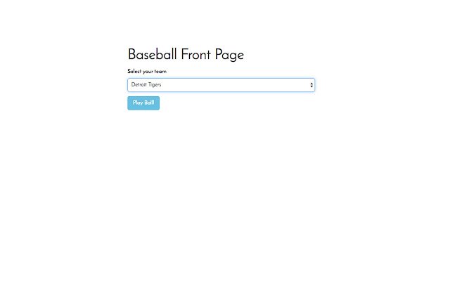 Baseball Front Page  from Chrome web store to be run with OffiDocs Chromium online