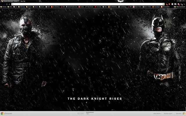 Batman Dark Knight Rises-Theme aus dem Chrome-Webshop zur Ausführung mit OffiDocs Chromium online