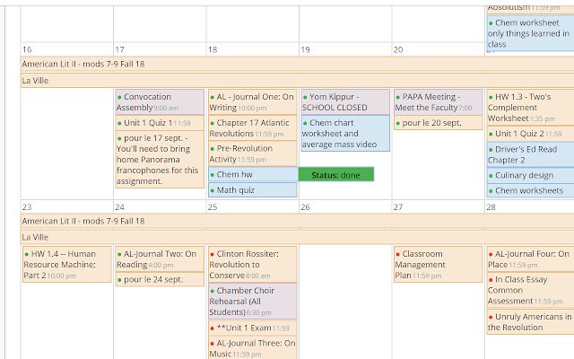 BCA Schoology Calendar+ از فروشگاه وب Chrome برای اجرای آنلاین با OffiDocs Chromium