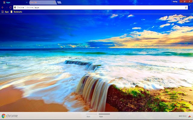 Chrome web mağazasından Beach Blue Horizon Sea, OffiDocs Chromium çevrimiçi ile çalıştırılacak