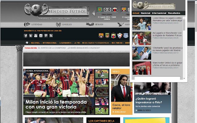 Bendito Fúltbol  from Chrome web store to be run with OffiDocs Chromium online