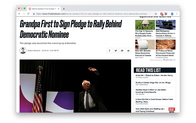 Bernie Sanders to Grandpa  from Chrome web store to be run with OffiDocs Chromium online