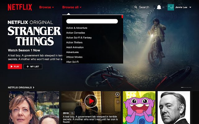 Semak imbas yang lebih baik untuk Netflix dari kedai web Chrome untuk dijalankan dengan OffiDocs Chromium dalam talian