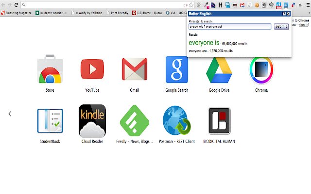 Better English  from Chrome web store to be run with OffiDocs Chromium online