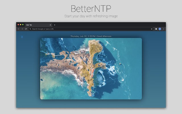 Better NTP  from Chrome web store to be run with OffiDocs Chromium online