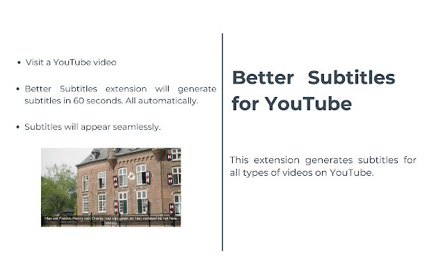 Better Subtitles for YouTube  from Chrome web store to be run with OffiDocs Chromium online