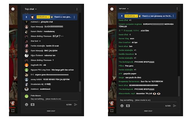 BetterYouTubeLive Chat із веб-магазину Chrome, який можна запускати за допомогою OffiDocs Chromium онлайн