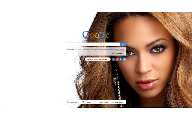 Chrome 网上商店的 Beyonce 新标签将与 OffiDocs Chromium 在线运行