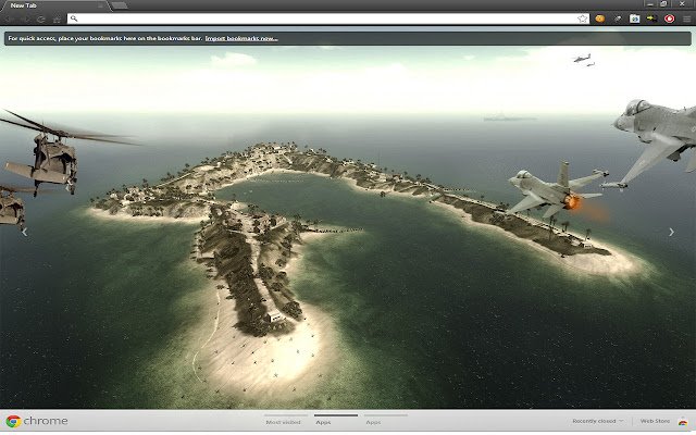 BF3 Wake Island  from Chrome web store to be run with OffiDocs Chromium online