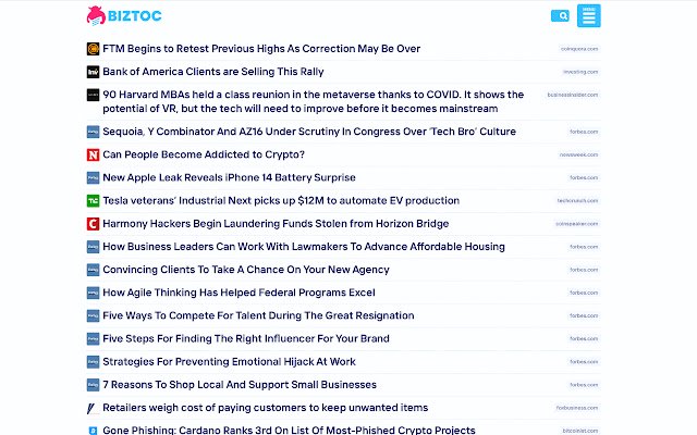 BizToc  from Chrome web store to be run with OffiDocs Chromium online