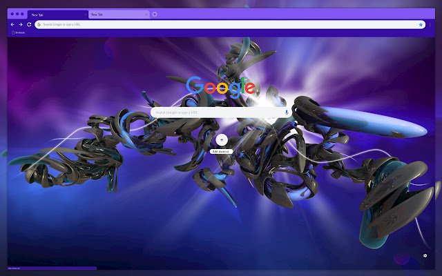 Chrome ウェブストアの紫地に黒の抽象化を OffiDocs Chromium online で実行