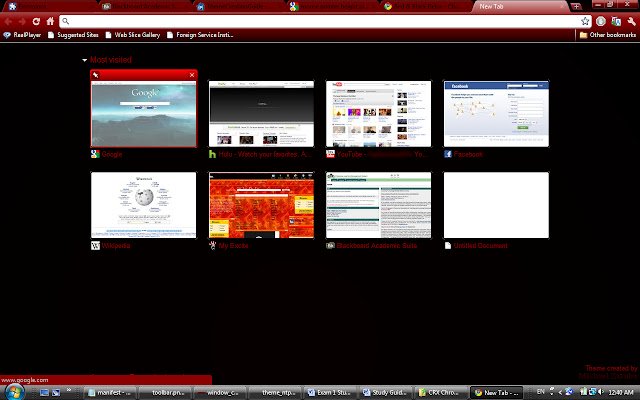 Black and Red  from Chrome web store to be run with OffiDocs Chromium online