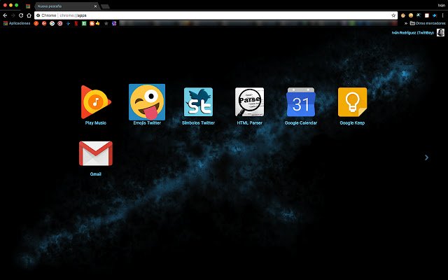 Black Blue Nebula  from Chrome web store to be run with OffiDocs Chromium online