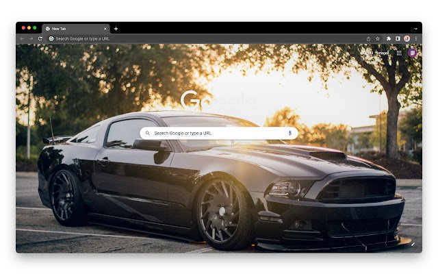 Black Ford Mustang  from Chrome web store to be run with OffiDocs Chromium online