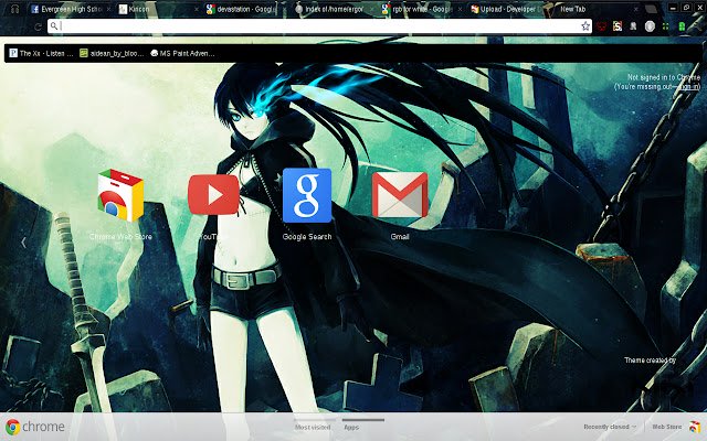 Black Rock Shooter Devastation  from Chrome web store to be run with OffiDocs Chromium online