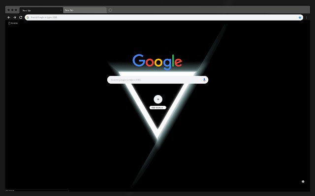 Black triangle  from Chrome web store to be run with OffiDocs Chromium online