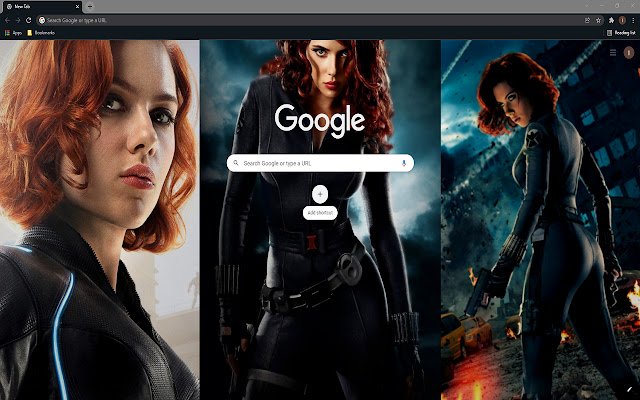 Black Widow HD Wallpaper Theme  from Chrome web store to be run with OffiDocs Chromium online