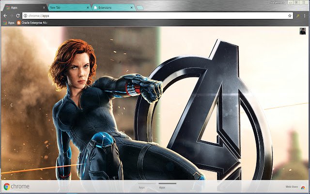 Black Widow Natasha Romanoff Avengers de Chrome web store se ejecutará con OffiDocs Chromium en línea