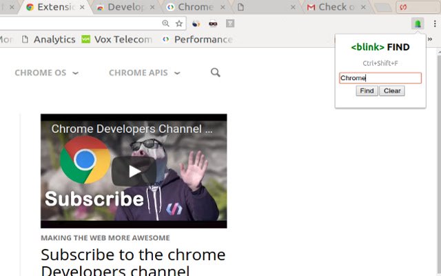 Blink Find Finding Text On Page Easier  from Chrome web store to be run with OffiDocs Chromium online