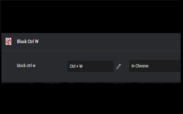 Block Ctrl W  from Chrome web store to be run with OffiDocs Chromium online