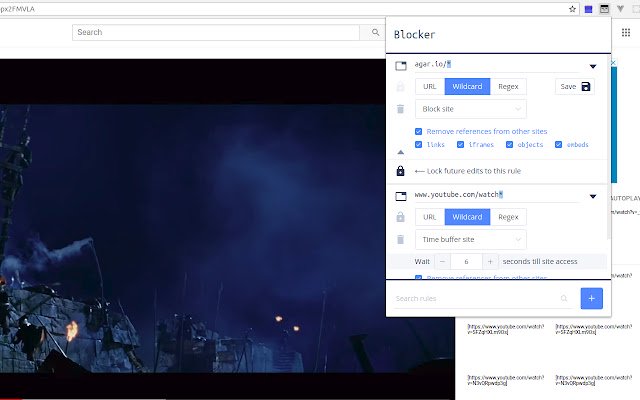 Blocker  from Chrome web store to be run with OffiDocs Chromium online