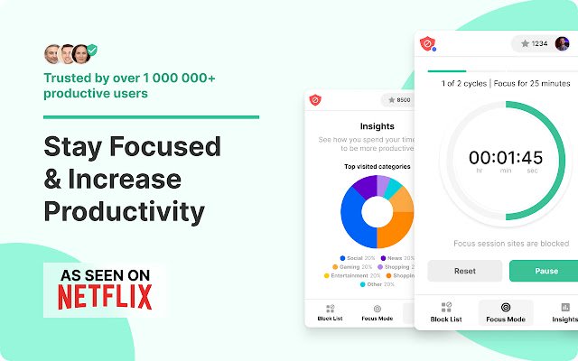 BlockSite: Block Websites  Stay Focused  from Chrome web store to be run with OffiDocs Chromium online