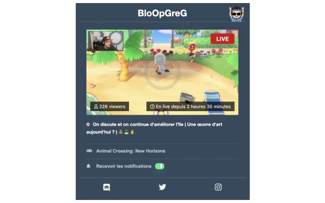 BloOpGreG Twitch  from Chrome web store to be run with OffiDocs Chromium online