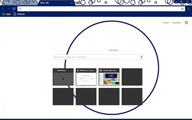 Blue Bubble  from Chrome web store to be run with OffiDocs Chromium online