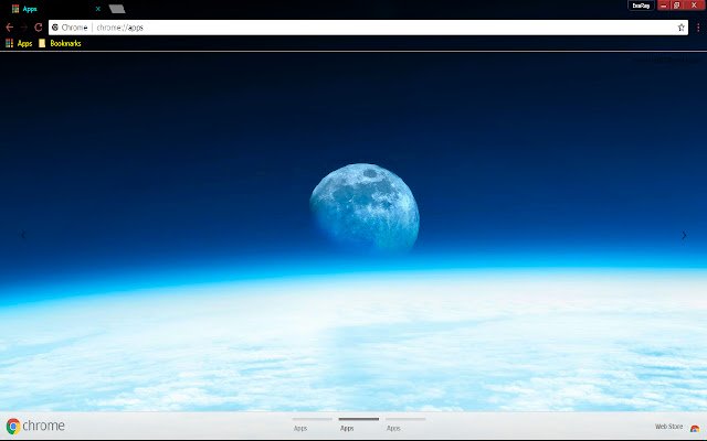 Blue Cloud Moon Scenic Sky  from Chrome web store to be run with OffiDocs Chromium online