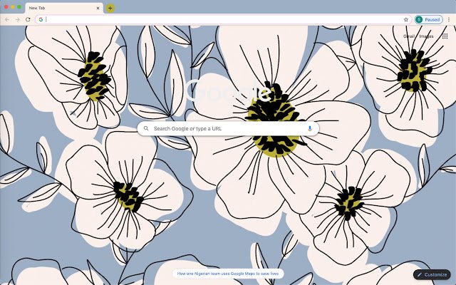 Blue Flowers (@smyliescreations)  from Chrome web store to be run with OffiDocs Chromium online