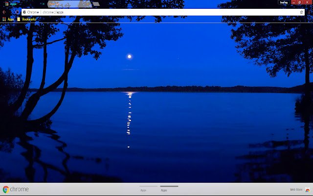 Blue Lake Moon Reflection  from Chrome web store to be run with OffiDocs Chromium online